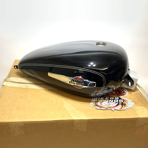 Harley 2007-2022 Sportster Vivid Black W/ Silver Pinstripe Tank 61000149BHY