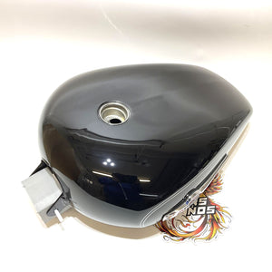 Harley 2007-2022 Sportster Vivid Black W/ Silver Pinstripe Tank 61000149BHY