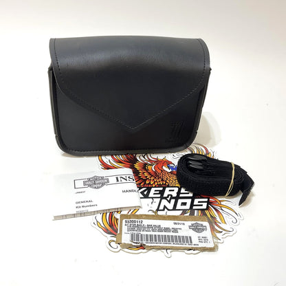 NOS Genuine Harley Black Standard Line Handlebar Bag 93300112