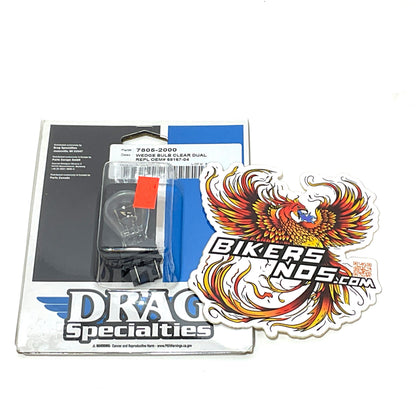 Drag Specialties 2003-2017 Harley Wedge Bulb Dual-Filament White 7805-2000