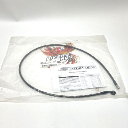 NOS Genuine Harley 44" Diamond-Black Upper Modular Brake Line 35° 38145-10