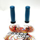 Avon Grips Retro 1" Bars Rubber Grips Throttle-By-Wire Sparkling Blue 0630-2800