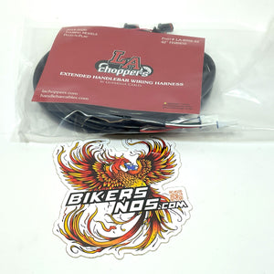 LA Choppers 2017-2020 Touring 12"-14" Ape Hanger ABS Cable Install Kit 0662-0559