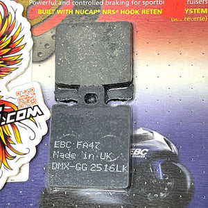 EBC 1977-2008 Ducati Organic Base "FA" Front Rear Brake Pads FA47