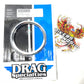 Drag 2000-2013 Harley Touring Instrument Gauge Bezel Chrome 3" 2202-0059
