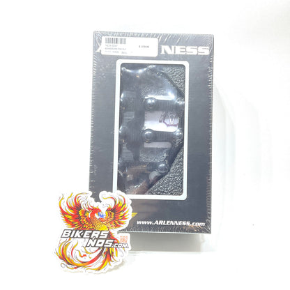 Arlen Less 1980up Harley Touring Black MX Billet passenger Floorboards 06-896
