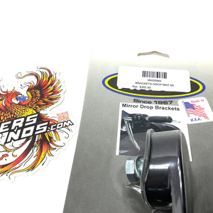 Pingel 1996-2013 Touring Fairing Mirror Drop Bracket Kit 0640-0984