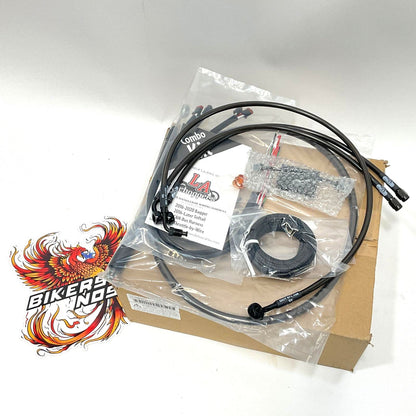 LA CHOPPERS 2018-2024 Softail Handlebar Cable Install Kit 12"-14" LA-8157KT2-13M