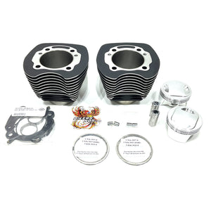 S&S Cycle 1999-2006 Harley Twin Cam 98" Black Wrinkle Big Bore Kit 910-0481