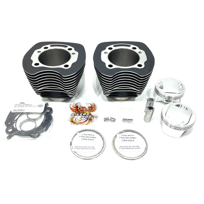 S&S Cycle 1999-2006 Harley Twin Cam 98" Black Wrinkle Big Bore Kit 910-0481