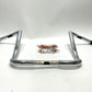 LA Choppers 1.25" Bagger Twin Peaks Chrome 14" Ape Hanger Handlebar LA-7361-14