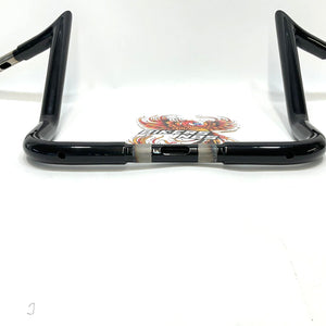 Paul Yaffe 1-1/4" Black 12" Bat wing Monkey Ape Hanger Handlebar MBB125-12 B