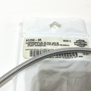 NOS Genuine Harley 23" Diamond Black Upper Brake Line 35° 44259-08