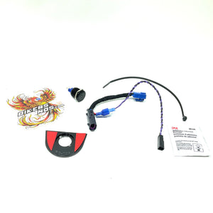 DD Custom Push Button System Black/Blue 2015 Up Road Glide PBS-BLK/BLU RG15+