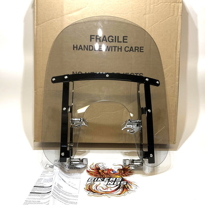 NOS Genuine Harley Dyna XL 14" Light Smoke Quick-Release Windshield 58703-09