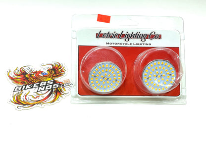 Letric Lighting Co 1999 Up Harley Premium Bullet LED Insert 1156 Amber LLC-P6A