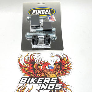 Pingel 2009-2025 Touring Driver Floorboard Spreaders 1-1/4" Black 1621-0166