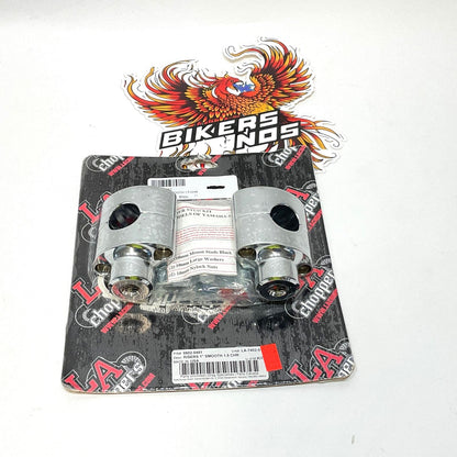 LAChoppers Suzuki Yamaha Handlebar Risers 1" Handlebars 1-1/2" Chrome LA-7402-01