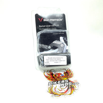 SW-Mototech BMW R1200 Extension Side Stand Foot Black/Silver STS.07.102.10400/B