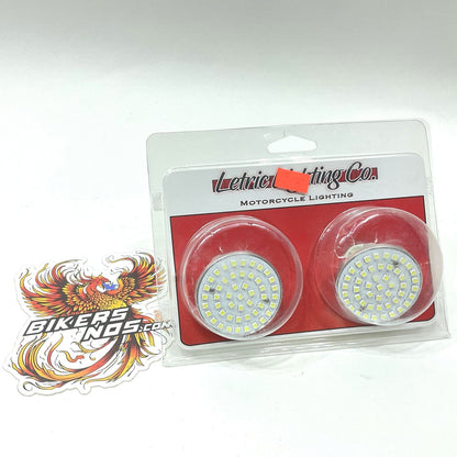 Letric Premium Harley Bullet Style FRONT LED Insert 1157 White/Amber LLC-P7SWA