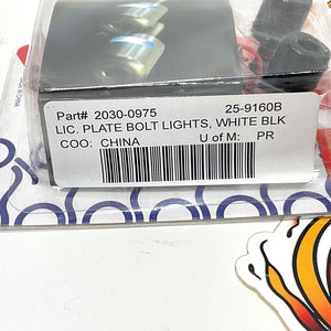 K&S TECHNOLOGIES LED License Plate Light Black 2030-0975, 25-9160B