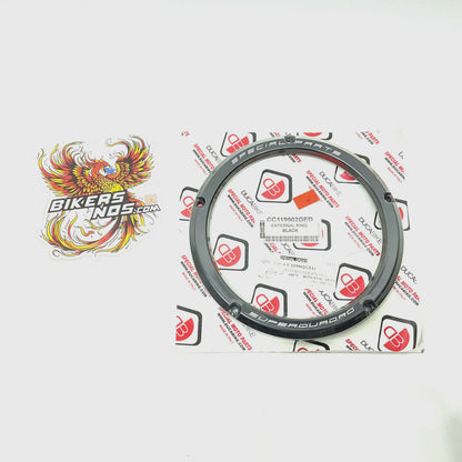 DBK Special Parts Clear Clutch Cover Oil Bath External Ring Black CC1990102GE