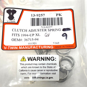V-Twin 1994-2022 Sportster XL QTY 9 Clutch Adjuster Spring 13-9257