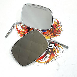 Genuine Harley-Davidson 1982 Up Chrome Mirror Set 91875-88A 91892-88A