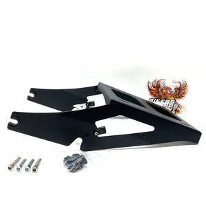 NEW Advanblack 2up Black Tour Pak Mount Harley 2018up Softail Low Rider S/ ST