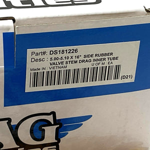 Drag Specialties Inner Tube Heavy Duty 16" Side Rubber Valve DS181226