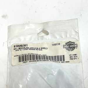 Genuine Harley 2003-2023 Touring Upper Brake Line Diamond Black 0° 36" 41800281