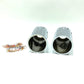 V-Twin 1949 Up Big Twin Chrome Milled Fork Slider Cover Set 24-1166