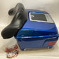 Genuine Harley 1997-2013 Tour Pack Flame Blue Pearl W/backrest 53117-97BDK