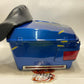 Genuine Harley 1997-2013 Tour Pack Flame Blue Pearl W/backrest 53117-97BDK