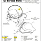 New Genuine Harley 1984-2006 Softail Heritage Springer Pillion 53148-98 53100-98