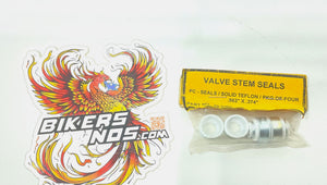 Custom Chrome Harley Panhead Shovelhead Teflon Valve Stem Seal 4pk Set 55-164