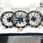 Coastal Moto FUEL FORGED BLACK CUT 2009up Harley TRIKE WHEEL SET TG-FUE-185-BM