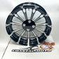 Coastal Moto FUEL FORGED BLACK CUT 2009up Harley TRIKE WHEEL SET TG-FUE-185-BM