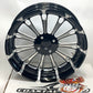 Coastal Moto FUEL FORGED BLACK CUT 2009up Harley TRIKE WHEEL SET TG-FUE-185-BM