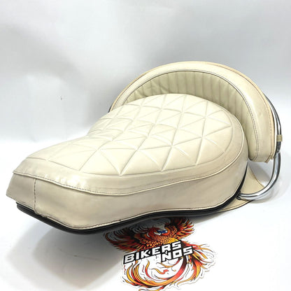 Nice Genuine Harley SUPER DELUXE BUDDY SEAT W/ handrail & backrest 52506-65B