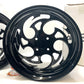 Coastal Moto Predator Forged Solid Black Harley Trike Rear Wheels FW-PREL-185-B