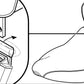 NICE! Genuine Harley 98-03 Dyna Adjustable Rider straight Backrest pad 53044-01