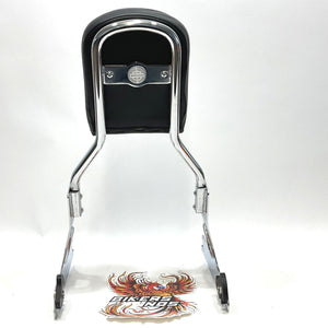 Genuine Harley 2006up Dyna Chrome Detachable Passenger Backrest 52866-06A