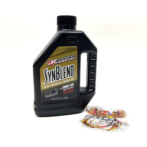 Maxima Racing Oil 1Liter SynBlend 10W40 Semi-Synthetic 4T Engine Oil 34901B