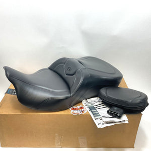 Saddlemen 2008-2024 Harley Touring RoadSofa Black Seat W/Backrest 808-07B-187TBR