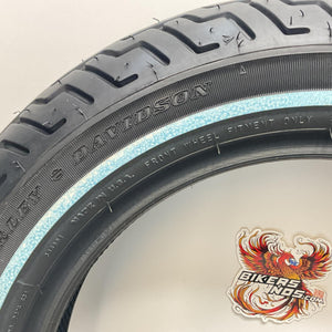 New Dunlop 1981-2011 Harley Touring White Wall Front Motorcycle Tire 43115-91