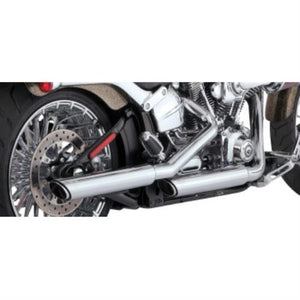 NEW VANCE HINES 2010-2017 Harley Softail 3" Twin Slash Chrome Mufflers 16335