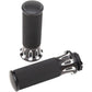 Arlen Ness 1976-2021 Harley Fusion Deep Cut 1" Aluminum Grips Black 07-317