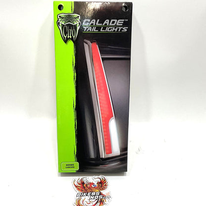 NEW CIRO 2014-2025 Harley Tri Glide Calade LED Tail Lights Red Lens Chrome 40085
