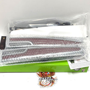 NEW CIRO 2014-2025 Harley Tri Glide Calade LED Tail Lights Red Lens Chrome 40085